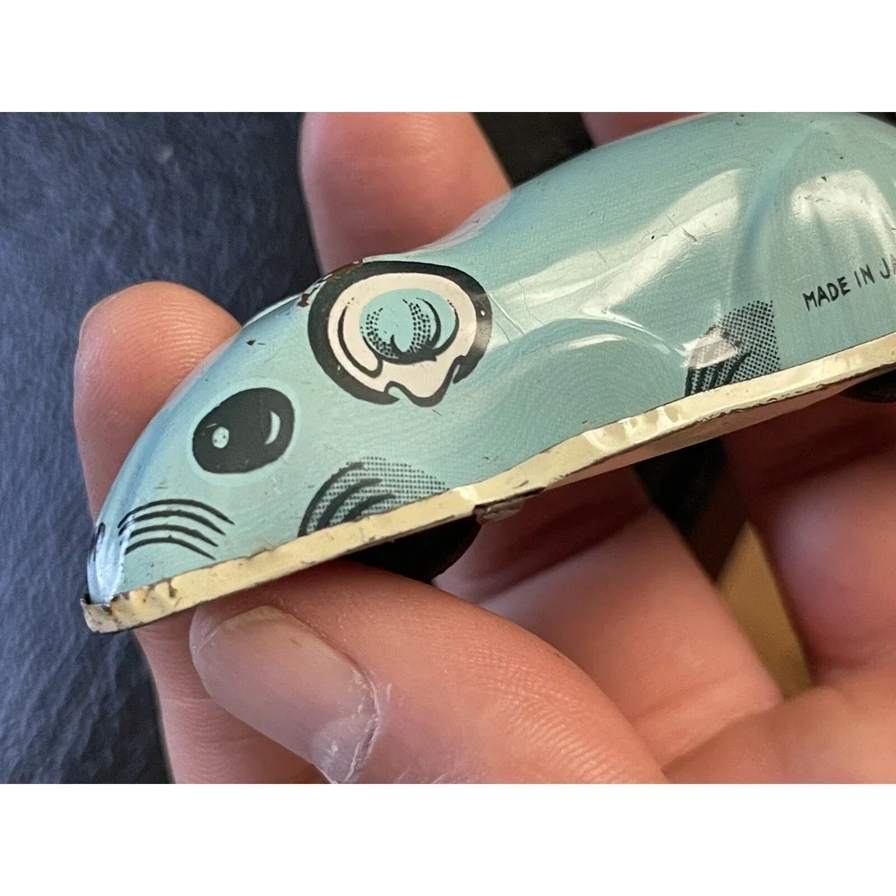 Vintage Metal Toy Mouse